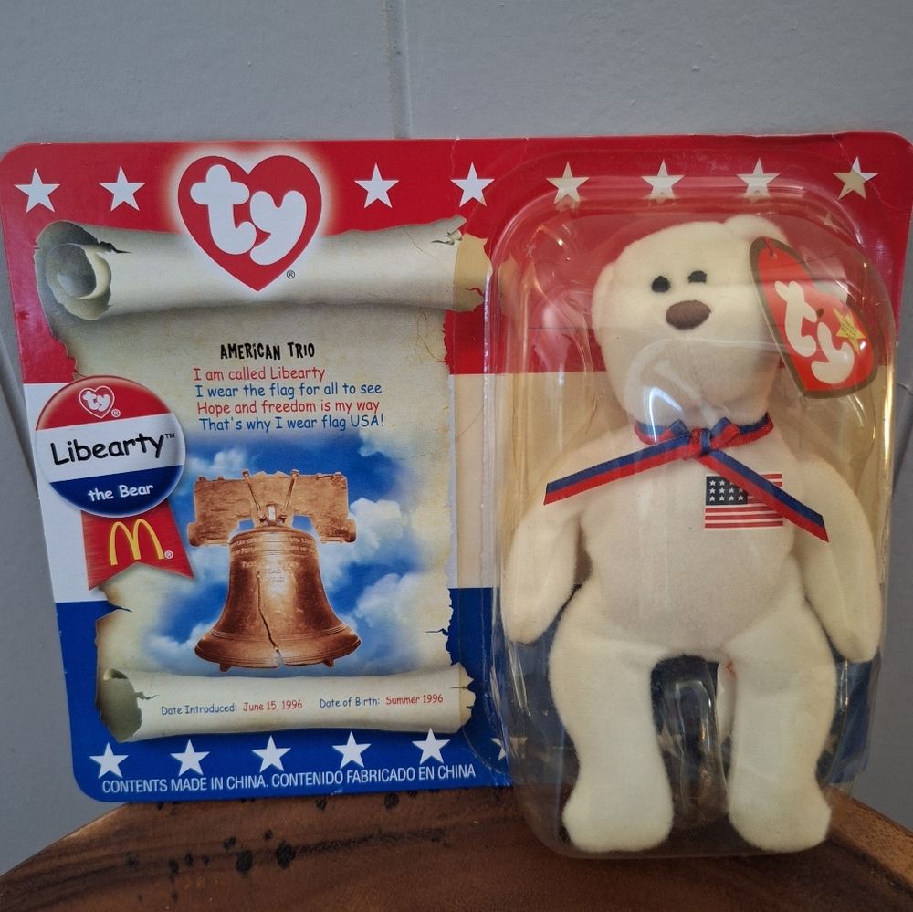 Ty Beanie Baby Libearty Bear